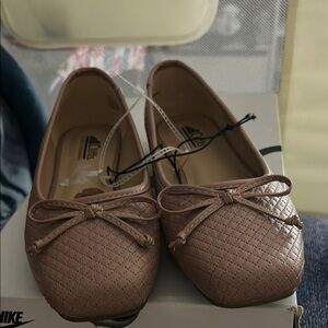 Pink Bow Detail and Cushioned Flats